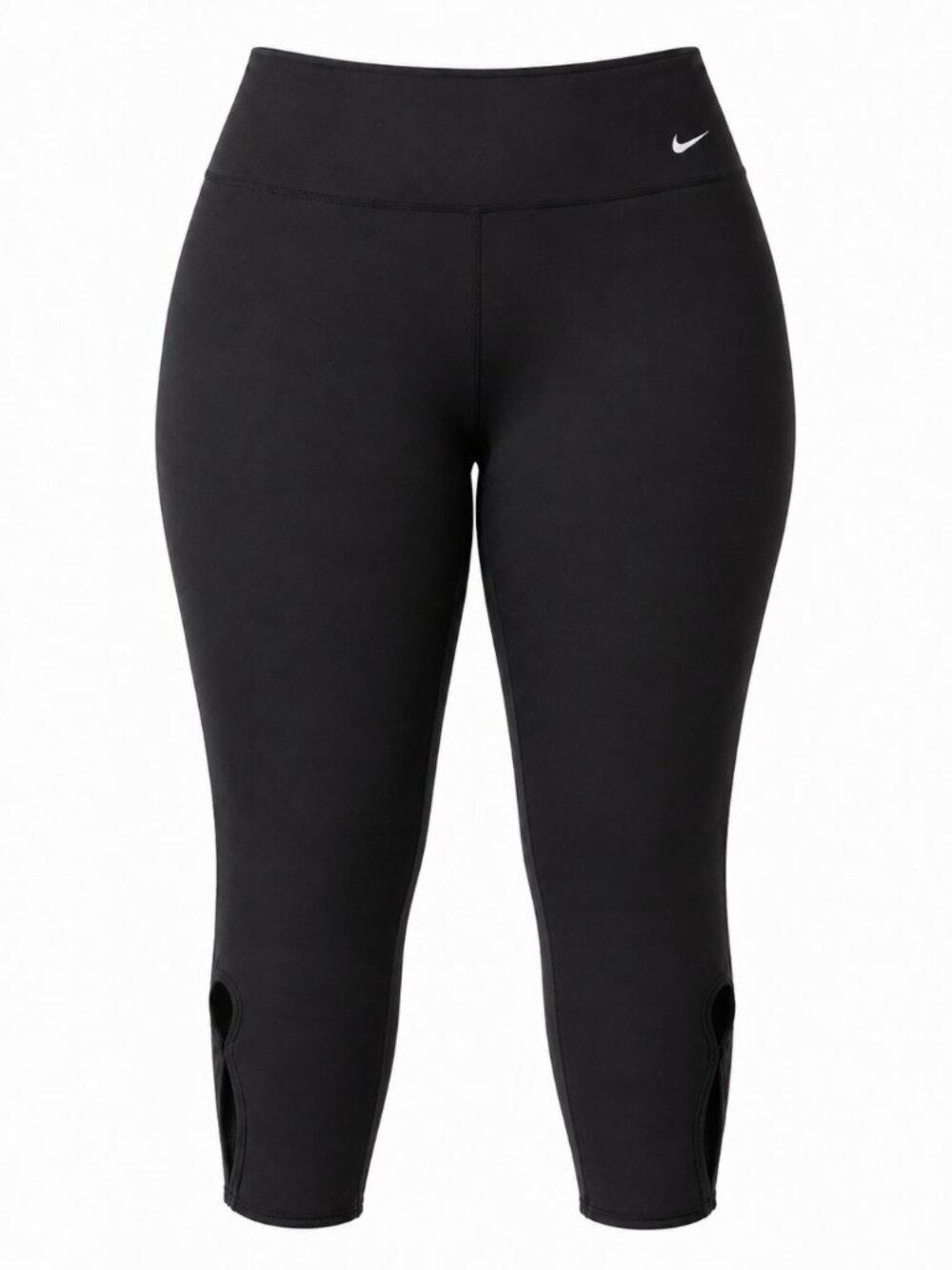 💖 2/40 Nike Dri-FIT Black High Rise Crop Leggings Size 3X